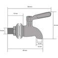 thumbnail image 2 of Phoenix Gravity AISI 304 Stainless Steel Water Filter Spigot, Compatible with Berkey, Waterdrop, Purewell and other Gravity Fed Water Filter Systems, 2 of 5