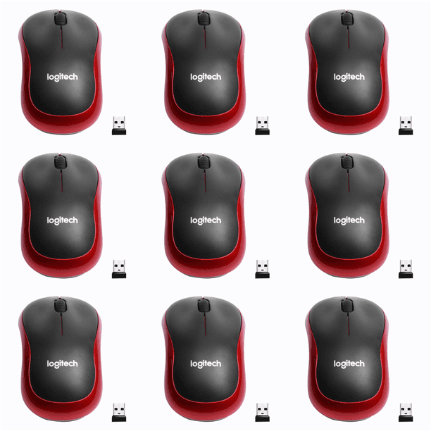 M185 Ratón Inalámbrico 2 4 GHz 1000DPI Ratones Ópticos 3 Botones () Rojo