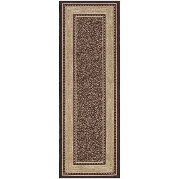 Ottomanson Ottohome Contemporary Bordered Design Modern Runner Rug with