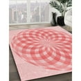 thumbnail image 2 of Ahgly Company Indoor Round Patterned Bean Red Area Rugs, 6' Round, 2 of 6