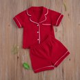thumbnail image 4 of Gupgi 1-7Y Toddler Pajama Set Kids Single Breasted Short Sleeve Tops+Shorts, 4 of 6