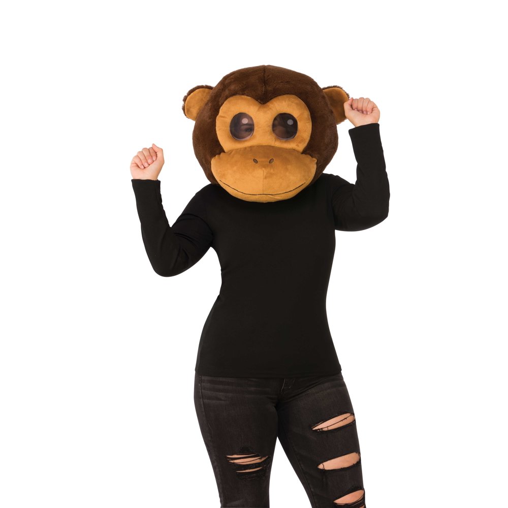 Rubie's Fuzzy Monkey Head Cosplay Halloween Costume Accessory Walmart