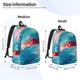 thumbnail image 2 of Xecao Aurora Borealis Village for Canvas College Laptop Backpack, a Durable Rucksack for Both Men and Women, ideal for travel, school, and daily use Bag-Small, 2 of 5