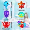 thumbnail image 2 of Otro jardín decorativo 5 globos de aluminio Globos de animales del océano Globos de peces de dibujos animados Pulpo Estrella de mar Caballito de mar Cangrejo Pez globo Globos de animales marinos, 2 of 5