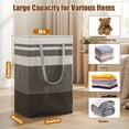 thumbnail image 3 of 2 Pack Extra Large Laundry Basket, Waterproof & Collapsible Laundry Hamper with Heavy-Duty Handles, Freestanding Hamper for Clothes, Toys, Towels in Home Dorm, 3 of 8