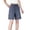 Grey, variant on DGMIOCS Plus Size Women's Elastic Waist Linen Trousers Cooling Fabric Pants Adjustable Drawstring Pants Solid Color Navy L