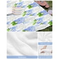 thumbnail image 6 of Summer Hydrangeas Beach Towels Oversized Super Absorbent, White Blue Flowers Pastoral Leaves Lightweight Bath Towel Quick Dry Sets For Bathroom/Pool/Rv Camping/Beach Play/Gym Room/Picnic 23"x47", 6 of 8