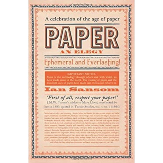 Pre-Owned Paper: An Elegy (Hardcover) 0062241435 9780062241436