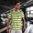 thumbnail image 3 of Wukai Watercolor St Patrick Day Print Men's Short-Sleeved Mesh T-Shirt,Quick-Dry Short Sleeve Workout T-Shirt-Medium, 3 of 8