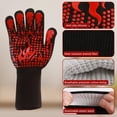 thumbnail image 2 of 1Pair BBQ Gloves Heat Resistant Cooking 1472°F Grilling Gloves for Barbecue Grilling Oven Baking Camping Smoker,F, 2 of 5