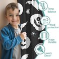 thumbnail image 3 of Blackout Kids Curtains,Halloween White Ghosts Pumpkins and Spider Webs Childrens Insulated Curtains Set Of 2,Bedroom Essentials,Toddler Room Decor 42x63in(106x160cm), 3 of 5