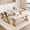 Marble panel + gold tube, variant on Kitchen Table with Benches,Faux Marble Tabletop, Saving Space Dining Room Table Set for Kitchen, Dining Room, Apartment, Sturdy Metal Frame