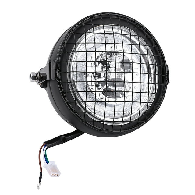 Lado Del Faro De La Motocicleta, Cubierta De Montaje Lateral De La Parrilla Del Faro LED Del Faro De La Motocicleta 6,5 con Soporte Para Cafe Racer
