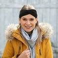thumbnail image 3 of Yuangui 3 Wide Elastic Ear Warmer Headbands for Cold Weather - Color 2, 3 of 10