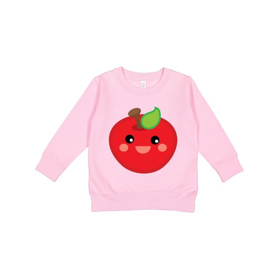 Inktastic Smiling Apple Toddler Sweatshirt