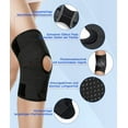 thumbnail image 3 of 1 Uds rodillera, rodillera con estabilizadores laterales para dolor de rodilla de desgarro de menisco, rodillera transpirable XL negro, 3 of 5