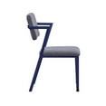 thumbnail image 3 of Bowery Hill Contemporary Metal Chair in Gray and Blue, 3 of 4