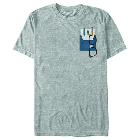 Men's Lost Gods Nerd Pocket Protector  Graphic Tee Athletic Heather Large