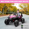 thumbnail image 4 of Yeshouse 12V niños montar en camión con Control remoto de los padres, coche eléctrico con suspensión de resor, luces Led, conexión inalámbrica, reproductor de música, 4 of 7
