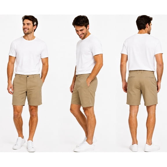 Haggar Men's Performance Shorts - Tan - Size 38