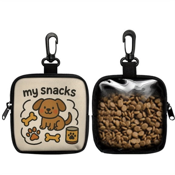 Dog Treat Bag – Portable Training Pouch | Treat Dispenser for Dogs & Puppies, Hands-Free Snack Storage for Training & Walking, Ideal Outdoor Camping, Hiking, Travel and Daily Use（1PCS）