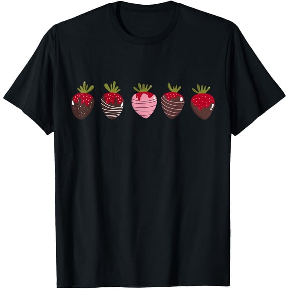 Valentine's Day Chocolate Covered Strawberries Woman's Heart T-Shirt