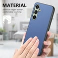 thumbnail image 6 of Dteck Case for Samsung Galaxy S23 Plus,Slim Premium Canvas Grain PU Leather,Soft TPU Bumper,Non-Slip Anti-Scratch Shock-Absorbent,Protective Phone Cover for Samsung Galaxy S23 Plus,Blue, 6 of 8