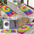 thumbnail image 6 of Rainbow Tie Dye Mandala Pattern Kitchen Rug Mat,Kitchen Runner Rugs Non Skid Washable,Decorative Kitchen Floor Mats for Kitchen,Sink,Laundry,17"x47.2", 6 of 7
