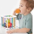 thumbnail image 6 of syligr Rainbow Pull String Sensory Toy, 6-in-1 Cube Activity Toy, Montessori Educational Infant Toy for 0-3 Year Old Baby, Fine Motor Skills Development, Early Learning Gift for Toddlers Boys Girls, 6 of 9