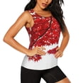 thumbnail image 2 of Lsque Red Maple Leaf Printed Workout Tank Tops for Women, Athletic Sports Tank Tops, Compression Sleeveless Dry Fit Shirts,Sleeveless Yoga Shirt-XX-Large, 2 of 9