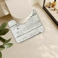 thumbnail image 5 of InsCrazy Bathroom Rugs Sets 3 Piece Bathroom Super Absorbent Floor Mat Three Piece Bathroom Non-slip Mat U-shaped Floor Mat Toilet Seat Mat Bath Decor, 5 of 7