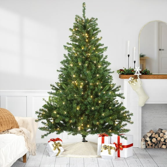 Northlight 8' Prelit Artificial Christmas Tree Canadian Pine - Clear LED Lights