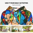 thumbnail image 4 of Xecao Stained Glass Cat Art Pattern Hoodies for Women Sweatshirts Long Sleeve Sweatshirts Pullover Outfits with Pocket-XX-Large, 4 of 7