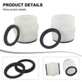 thumbnail image 2 of GLFILL Pool Hose Adapter For Intex Pool Pump Hose Adapter 1 5 inch with 2 L Ring Gaskets Smooth Pool Plumbing Solution 2pcs, 2 of 9