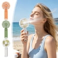 thumbnail image 7 of Portable Handheld Fan,Powerful Personal USB Rechargeable Fan with 5 Speeds,Small and Cute Cooling Fan with LED Display & Hanging Buckle for Office/Travel/Home,Green, 7 of 7