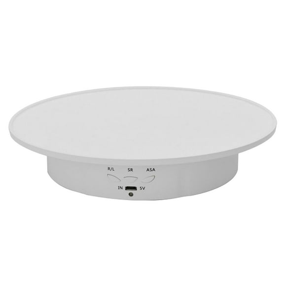 Soporte giratorio de para fotografía Base giratoria automática para joyería Base para soporte de exhibición giratorio motorizado Ele Base de terciopelo blanco