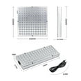 thumbnail image 4 of 75/144LEDs Phyto Lamp 25W 45W Phytolamp For Plants Full Spectrum LED Grow Light Vetable Seedling Flowers Horticultural Lamp ,High-Efficiency Growth, 4 of 7