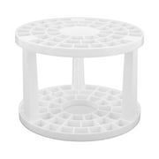 49 Holes Makeup Brush Stand Rack Large Capacity Multifunction Nail Pen Holder Stand for Home Shop Office White YZRC