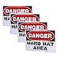 thumbnail image 3 of Danger Hard Hat Area Sign,Danger Do Not Enter Sign,14x10 inch Rust Free Aluminum, UV Printed, Easy to Mount Weather Resistant Long Lasting Ink (4-Pack), 3 of 4