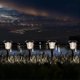 thumbnail image 2 of Luces solares para jardín al aire libre Luces solares de acero inoxidable Iluminación solar impermeable blanca fría para caminos Iluminación de entrada Villa Lawn 4pcs JAMW Sencillez, 2 of 5