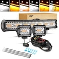 thumbnail image 1 of Barra de Luz LED Auxbeam 20 cm 420W con 2 Luces de Trabajo 4 cm 60W, 1 of 7