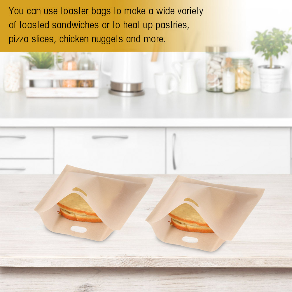 Khall Coated Fiberglass Bags,Pastry Heating Bag,Reusable Non Stick Coated Fiberglass Microwave