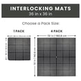 thumbnail image 6 of YfulYde Interlocking Rubber Floor Mat for Restaurant Kitchen Floor Anti Fatigue Bar Door Mat Non-Slip Indoor Outdoor Shower Pool Drainage, Durable Garage Flooring 36 x 36 Inch, 6 of 8