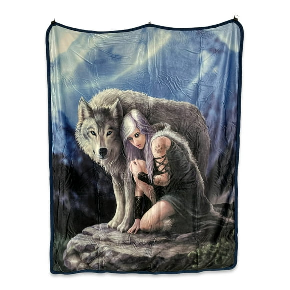 Anne Stokes Couverture Doublée Sherpa Toucher Soie Signature (Protecteur)