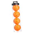 thumbnail image 1 of Paquete de 4 bolas de Pickleball, bolas de pepinillo para práctica, duraderas, 74mm, 40 agujeros para Naranja, 1 of 8