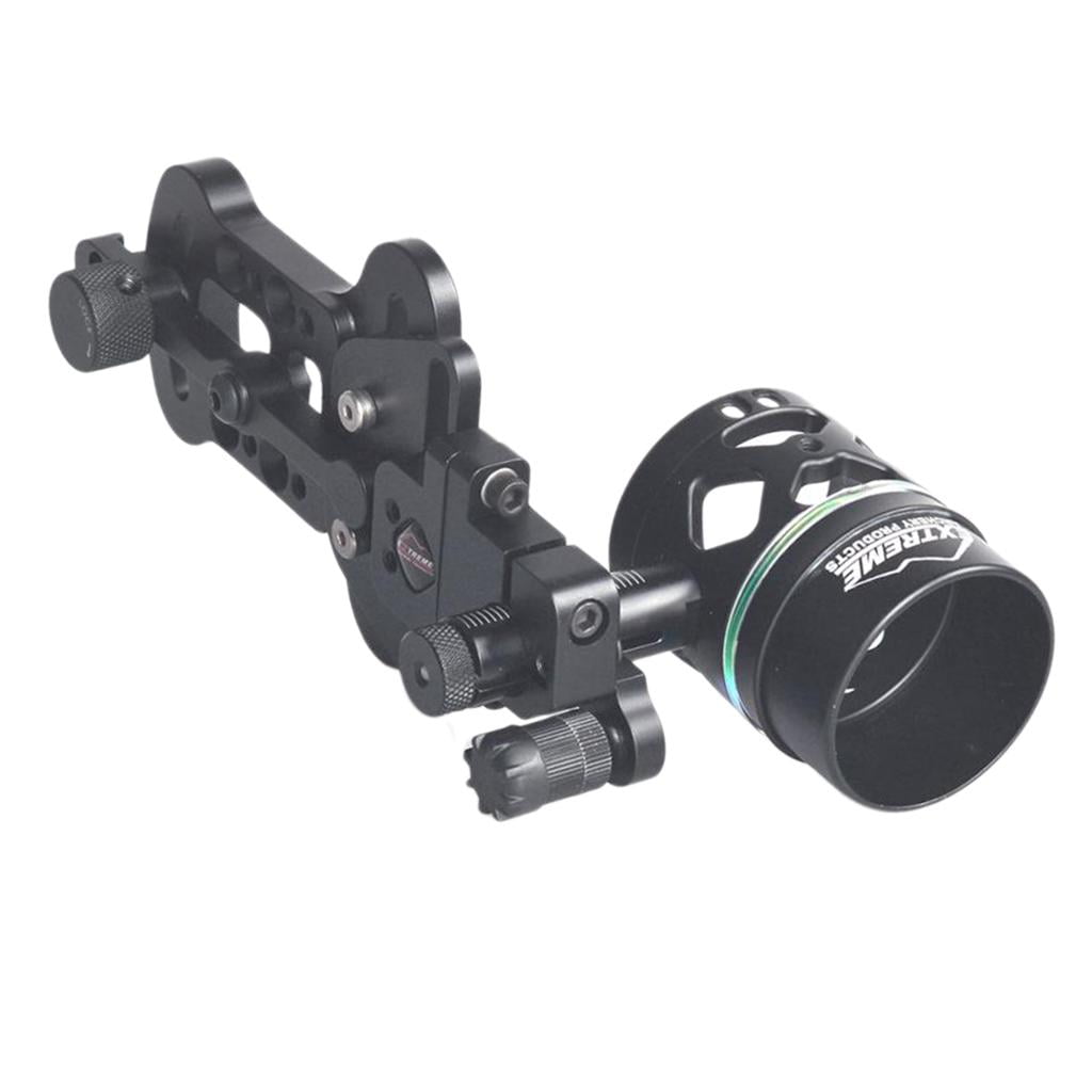 TRUGLO Range Rover Single-Pin Bow Sight - .019 Pin, Lever-Arm Elevation, LED Light & Quiver Mount - Right Handed