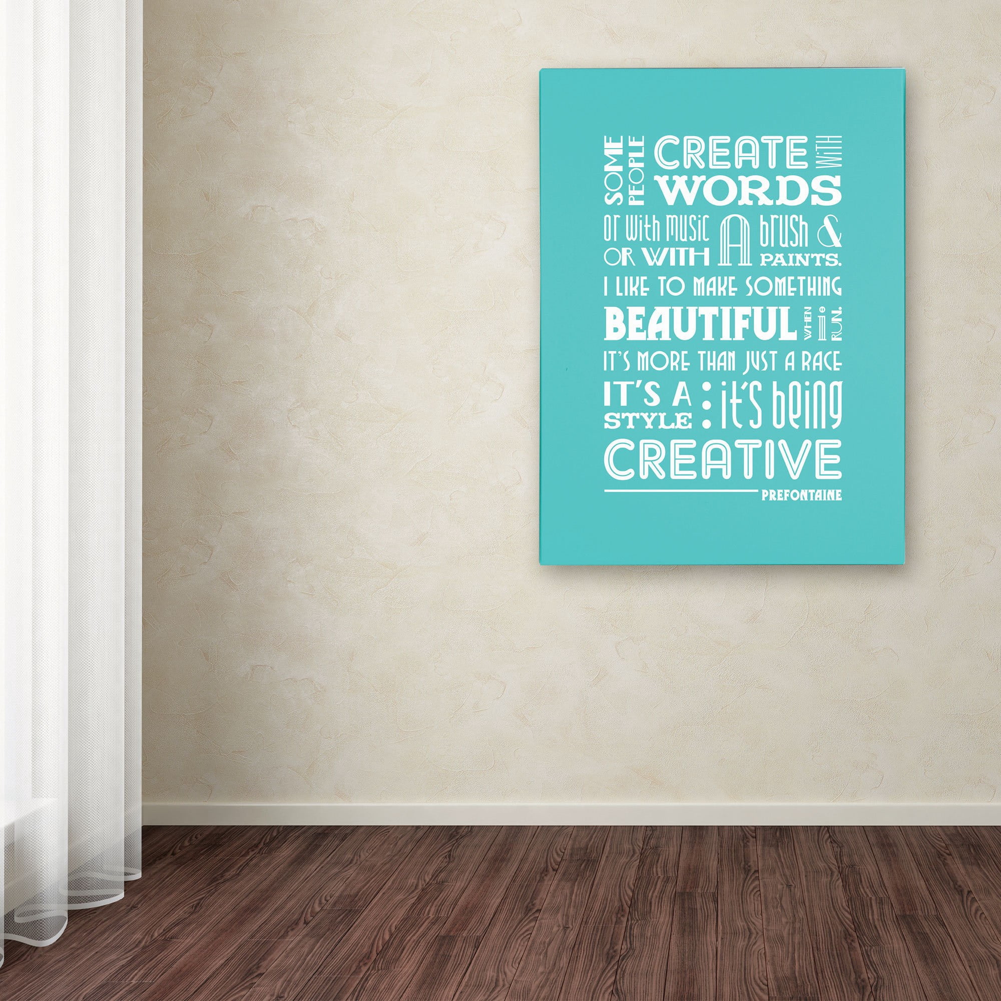 Trademark Fine Art "Creative Running I" Canvas Art by Megan Romo