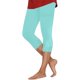 thumbnail image 1 of Pantalones informales para mujer: capris con ribete de encaje para casa/ocio; prenda ligera para primavera/verano., 1 of 6