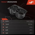 thumbnail image 2 of A-Premium Cup Holder Compatible with Mercedes-Benz E350 2010-2013, E550 2020-2013, E400 2013, Center Console, Black, Replace# A2126800110, 2 of 6