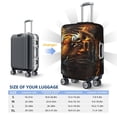 thumbnail image 5 of Fire King Tiger Face Art Travel Luggage Cover Suitcase Protector Fit for 18-21 Inch Baggage, 5 of 7